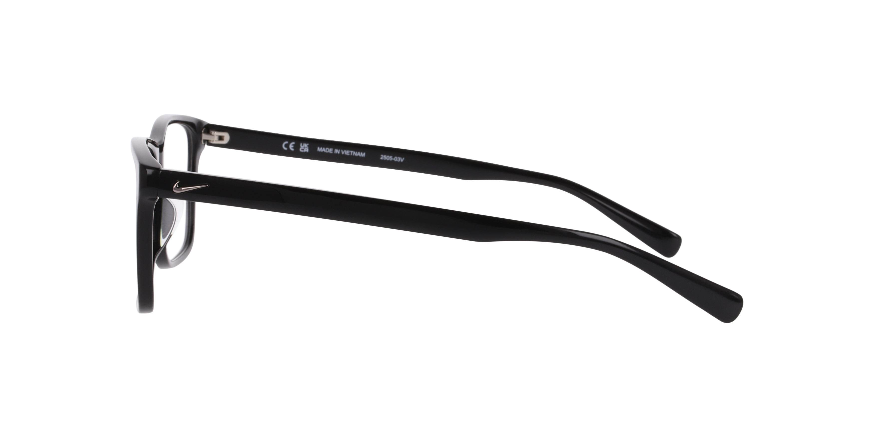 Nike 1000 Schwarz AcetatEyeglass Frames von B24, Seitenansicht