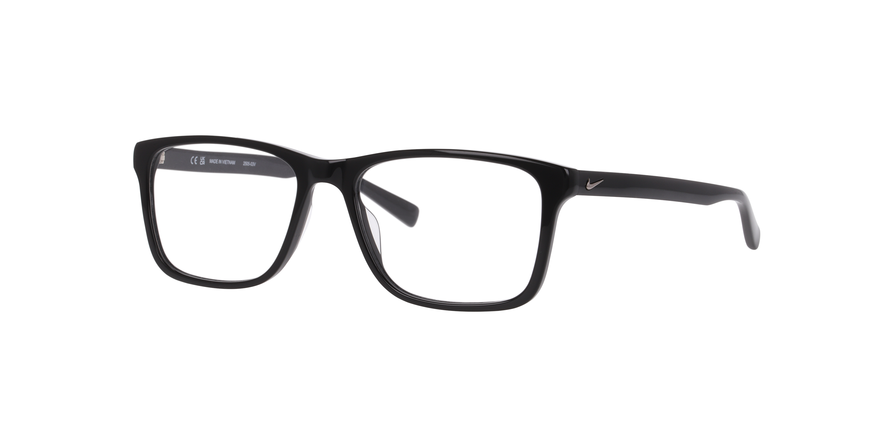 Nike 1000 Schwarz AcetatEyeglass Frames von B24, Dreiviertelansicht