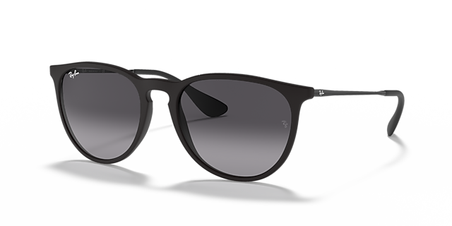 Erika Classic Rubber Black KunststoffSunglass Frames von B24, Dreiviertelansicht