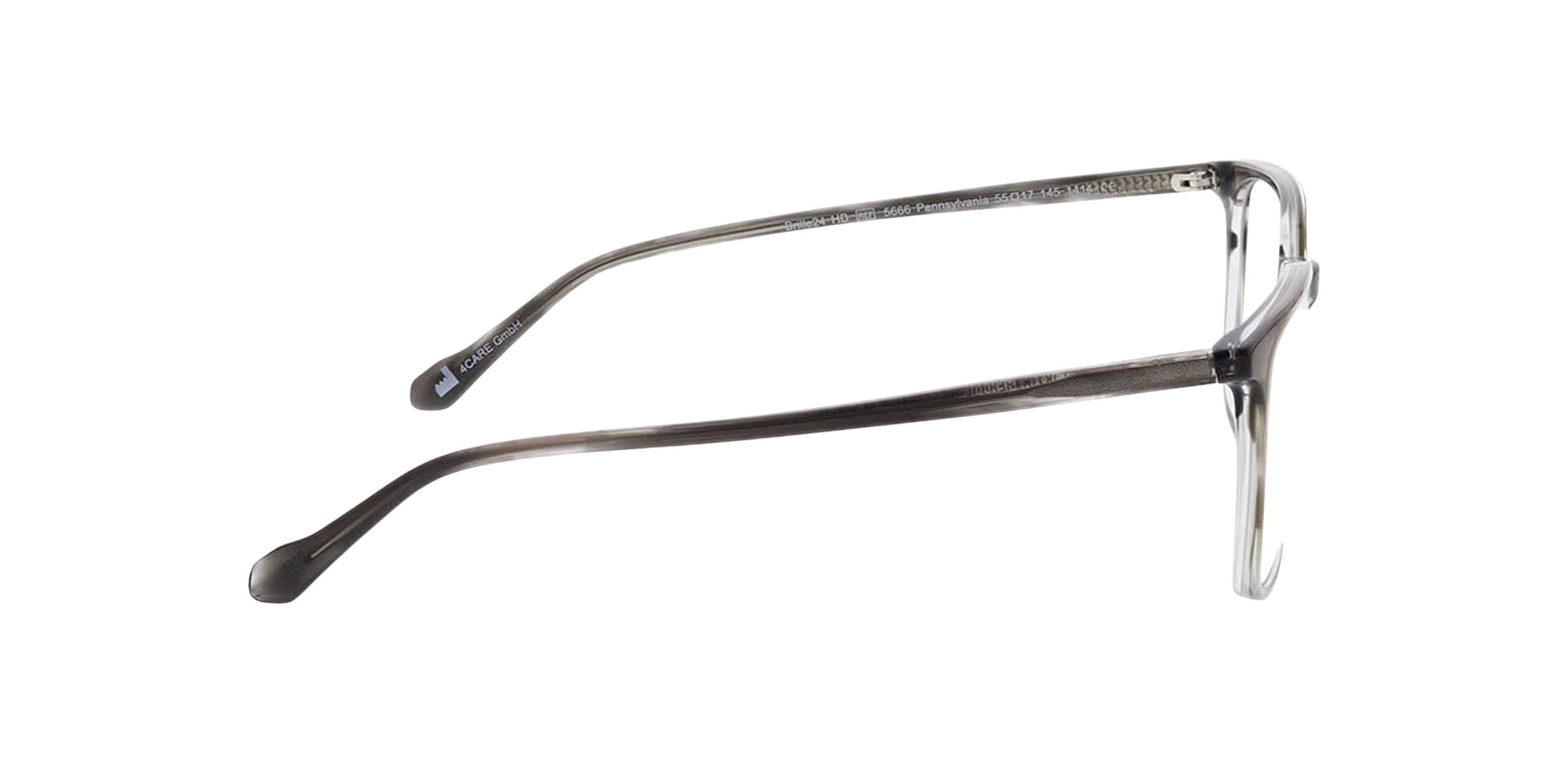 Pennsylvania Gradient Crystal Grey AcetaatEyeglass Frames van B24, Zijaanzicht