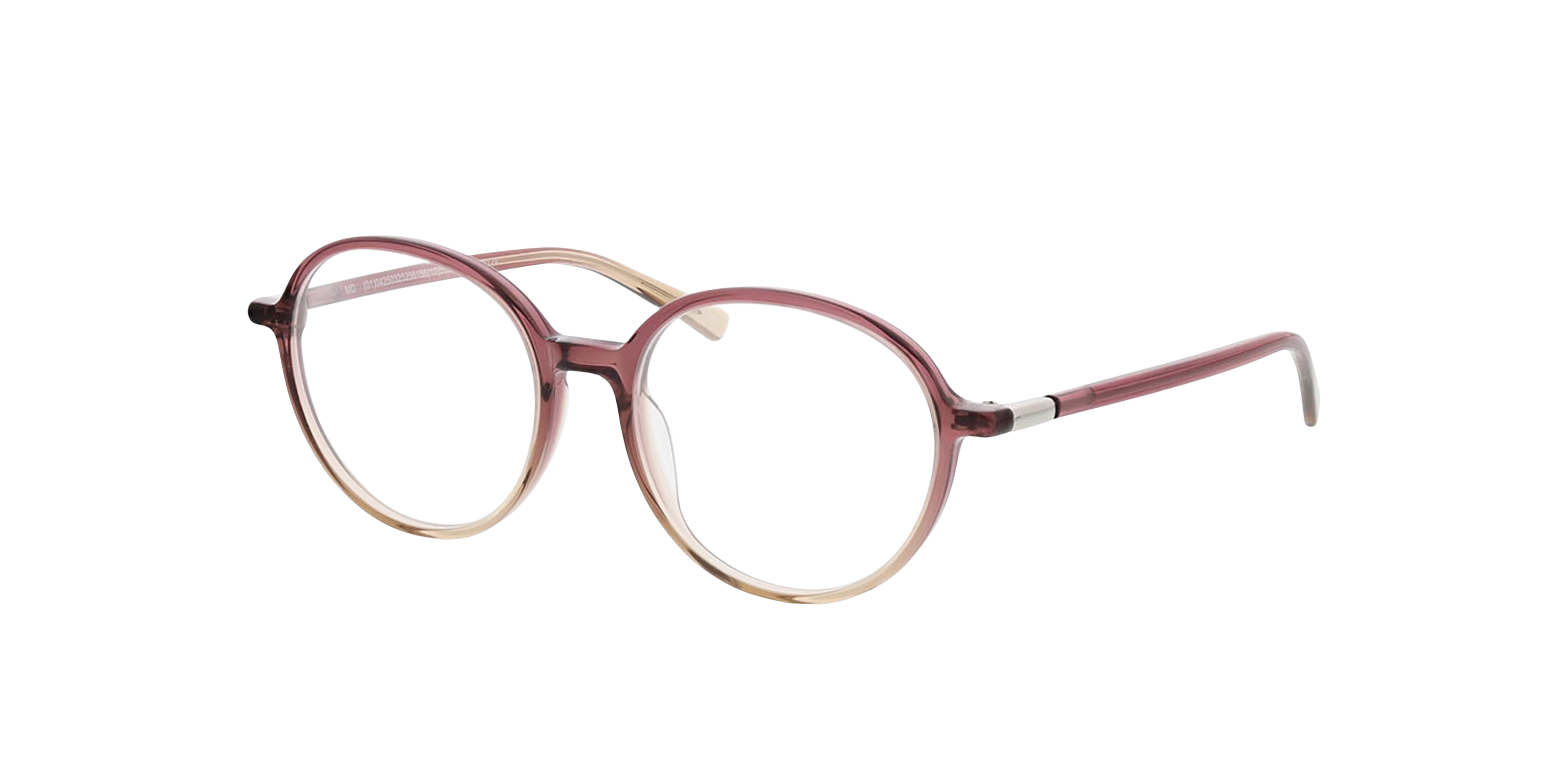 Verona Gradient Purple  &  Beige AcetatEyeglass Frames von B24, Dreiviertelansicht