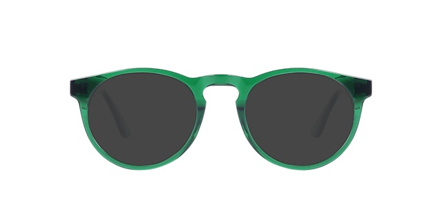 Steven S. Crystal Emerald AcetaatEyeglass Frames van B24, met getinte lenzen