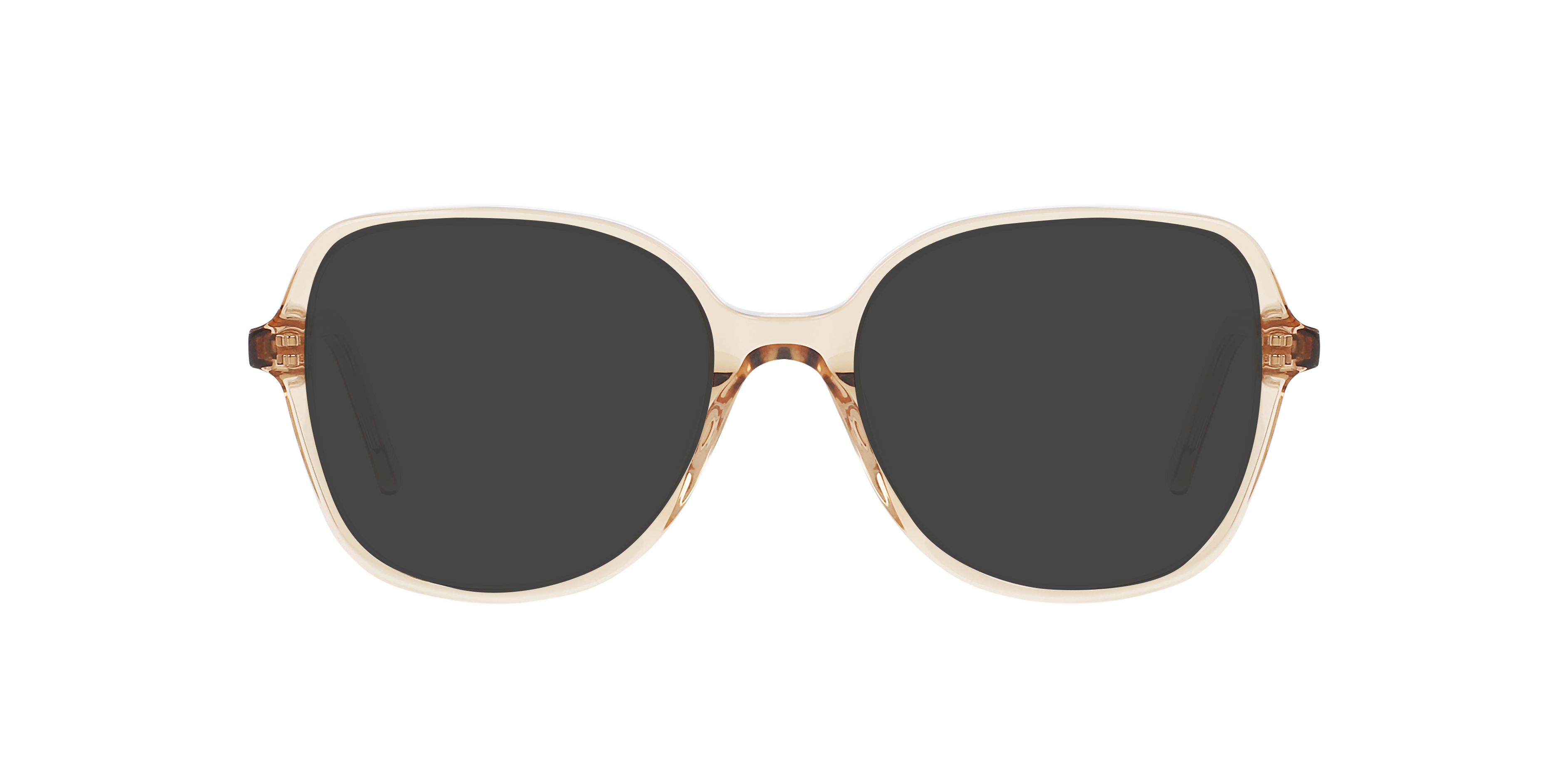 Darya Crystal Caramel AcetatEyeglass Frames von B24, mit getönten Gläsern