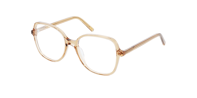 Darya Crystal Caramel AcetatEyeglass Frames von B24, Dreiviertelansicht