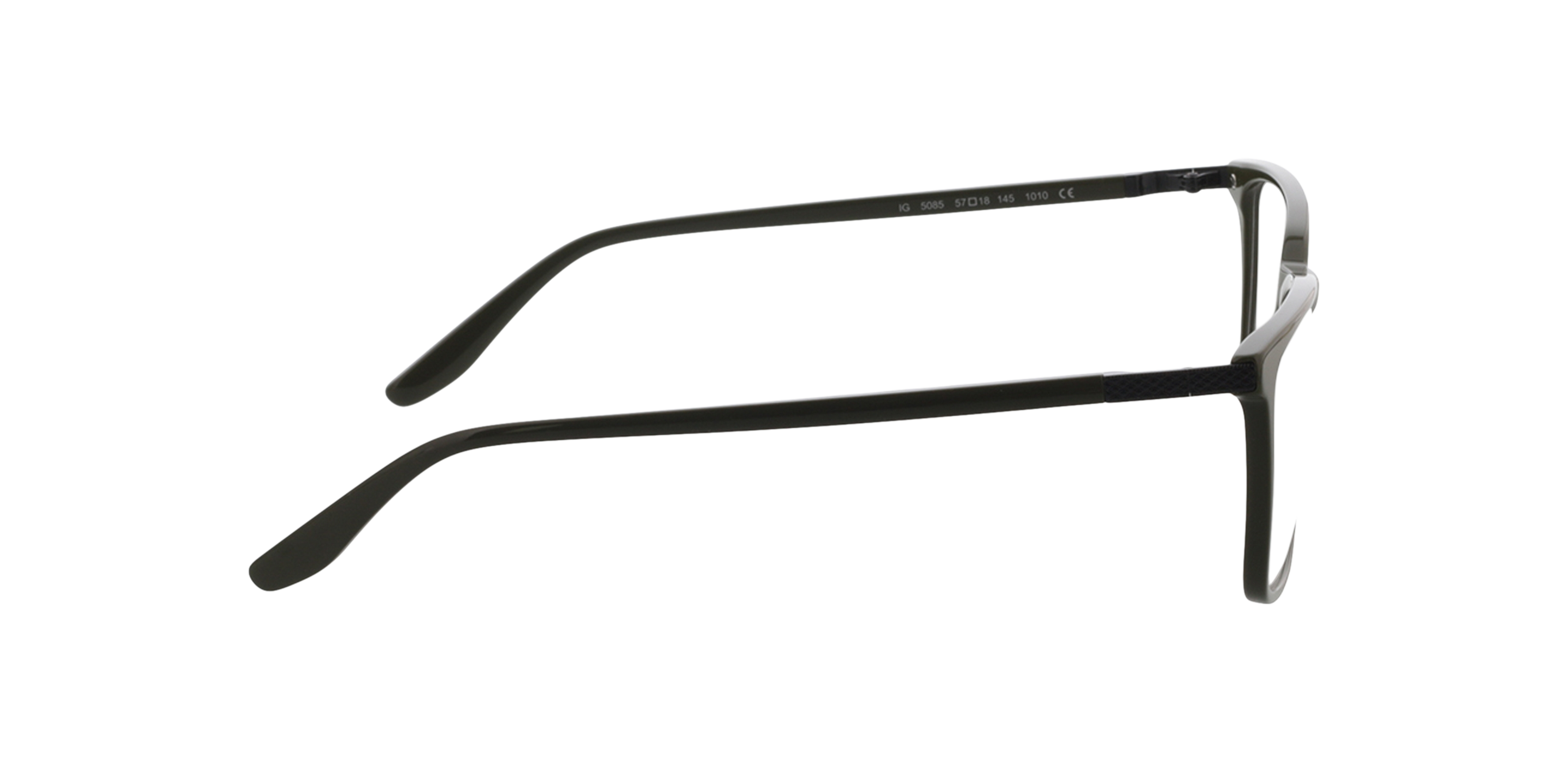 Bradley Khaki Green AcetatEyeglass Frames von B24, Seitenansicht