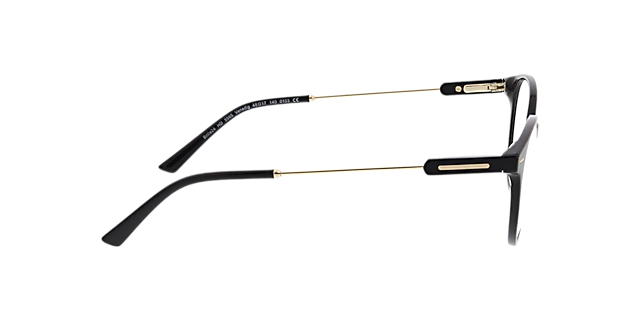 Venedig Schwarz AcetatEyeglass Frames von B24, Seitenansicht