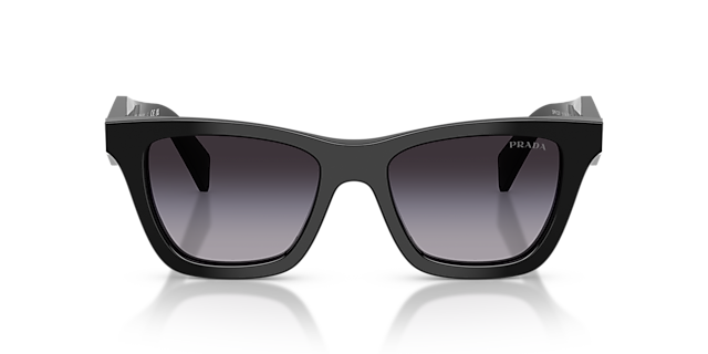 PR C07S Schwarz AcetatSunglass Frames von B24, Vorderansicht