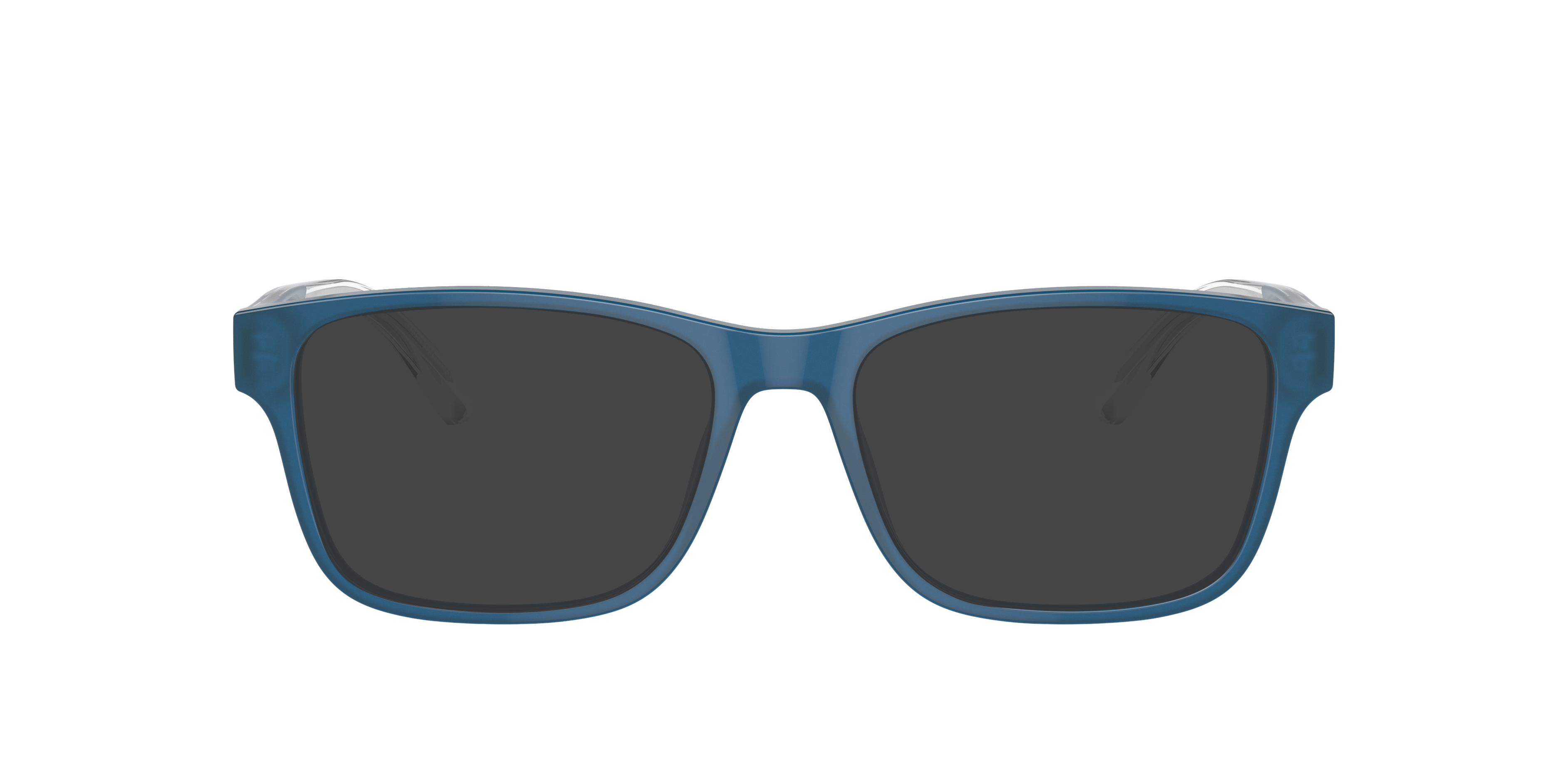 EA3239 Glanzend opaline blauw AcetaatEyeglass Frames van B24, met getinte lenzen