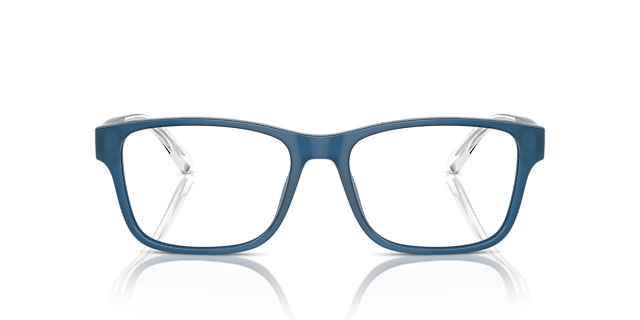EA3239 Glanzend opaline blauw AcetaatEyeglass Frames van B24, Vooraanzicht