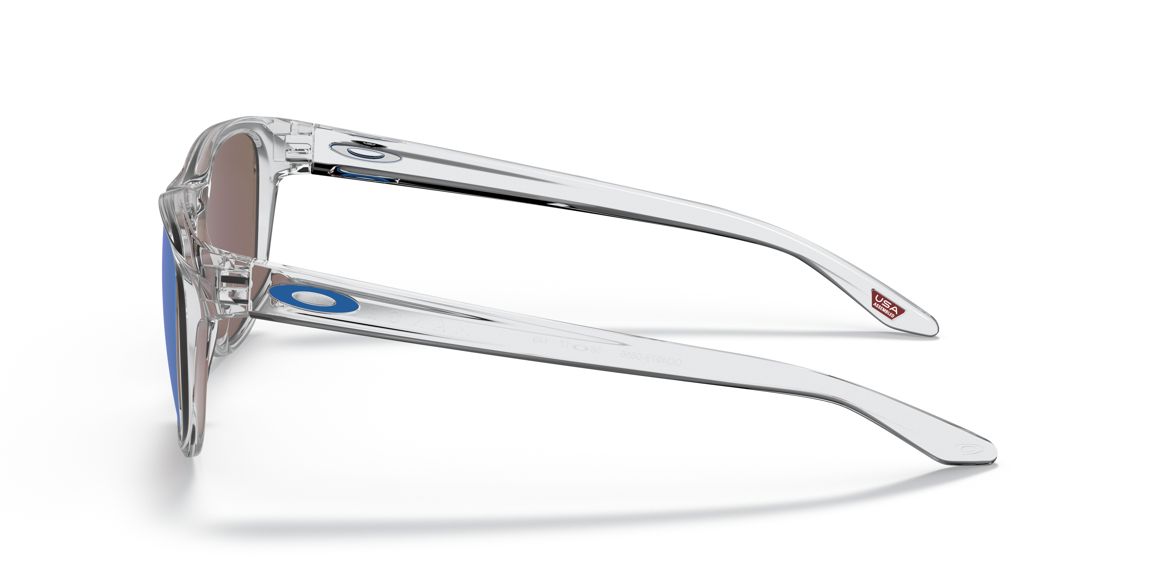 Manorburn Glanzend transparant KunststofSunglass Frames van B24, Zijaanzicht