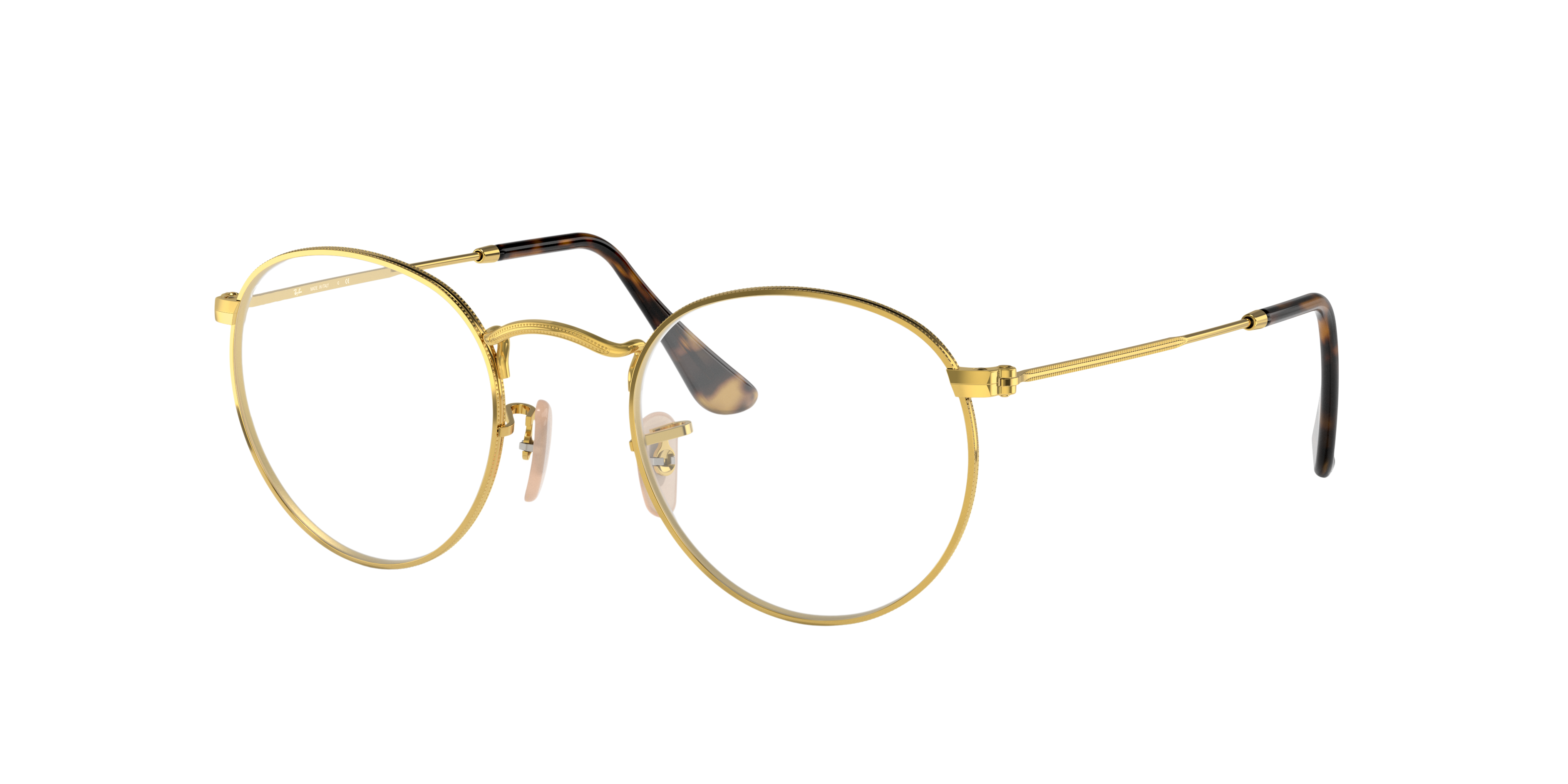 RB3447V Arista Gold MetallEyeglass Frames von B24, Dreiviertelansicht