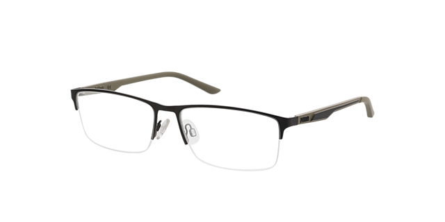 PU0373O Grijs MetaalEyeglass Frames van B24, Hoekweergave