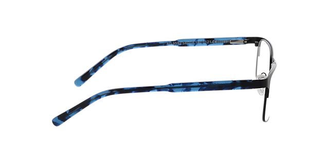 Sherman Zwart & gevlekt blauw MetaalEyeglass Frames van B24, Zijaanzicht