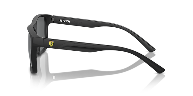 FZ6002U Matzwart KunststofSunglass Frames van B24, Zijaanzicht