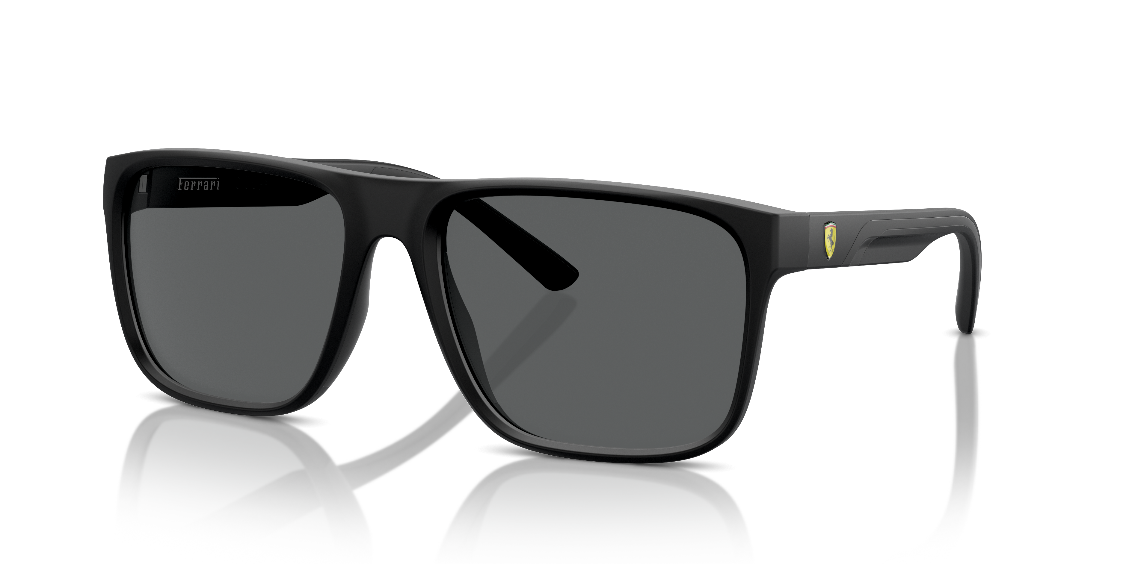FZ6002U Matzwart KunststofSunglass Frames van B24, Hoekweergave