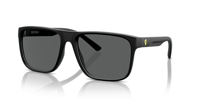 FZ6002U Matzwart KunststofSunglass Frames van B24, Hoekweergave