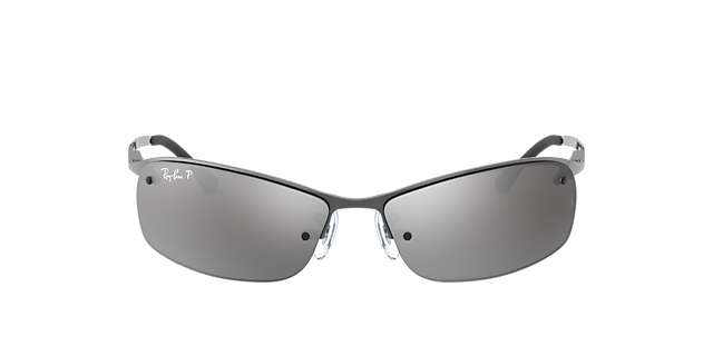 RB3183 Staalgrijs MetaalSunglass Frames van B24, Vooraanzicht