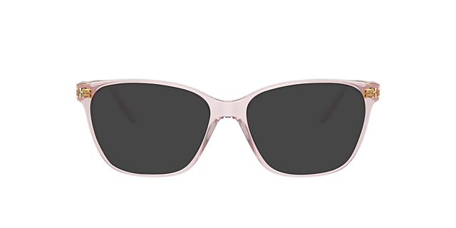 VO5518 Transparant Roze KunststofEyeglass Frames van B24, met getinte lenzen