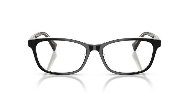 RA7194U Black & Transparent AcetatEyeglass Frames von B24, Vorderansicht