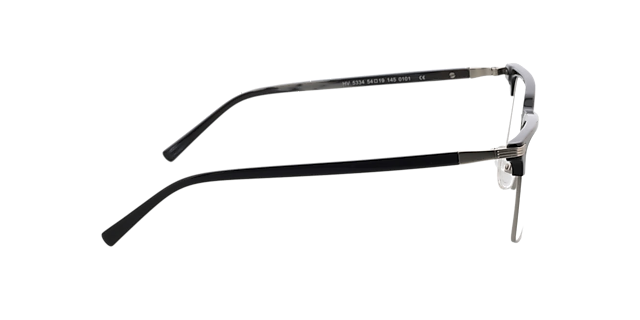 Irvine Schwarz MetallEyeglass Frames von B24, Seitenansicht