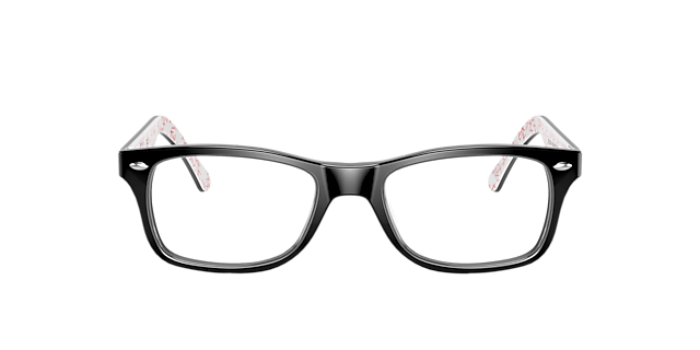 RB5228 Zwart op wit AcetaatEyeglass Frames van B24, Vooraanzicht