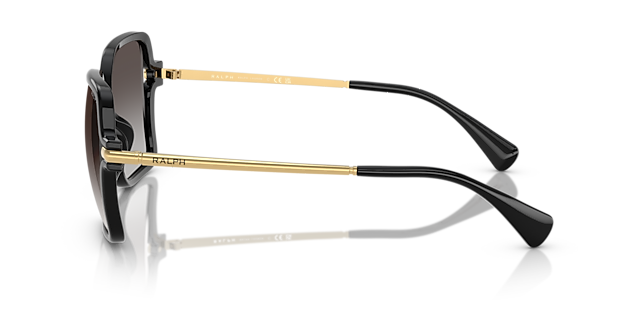 RA5319U Schwarz glänzend KunststoffSunglass Frames von B24, Seitenansicht