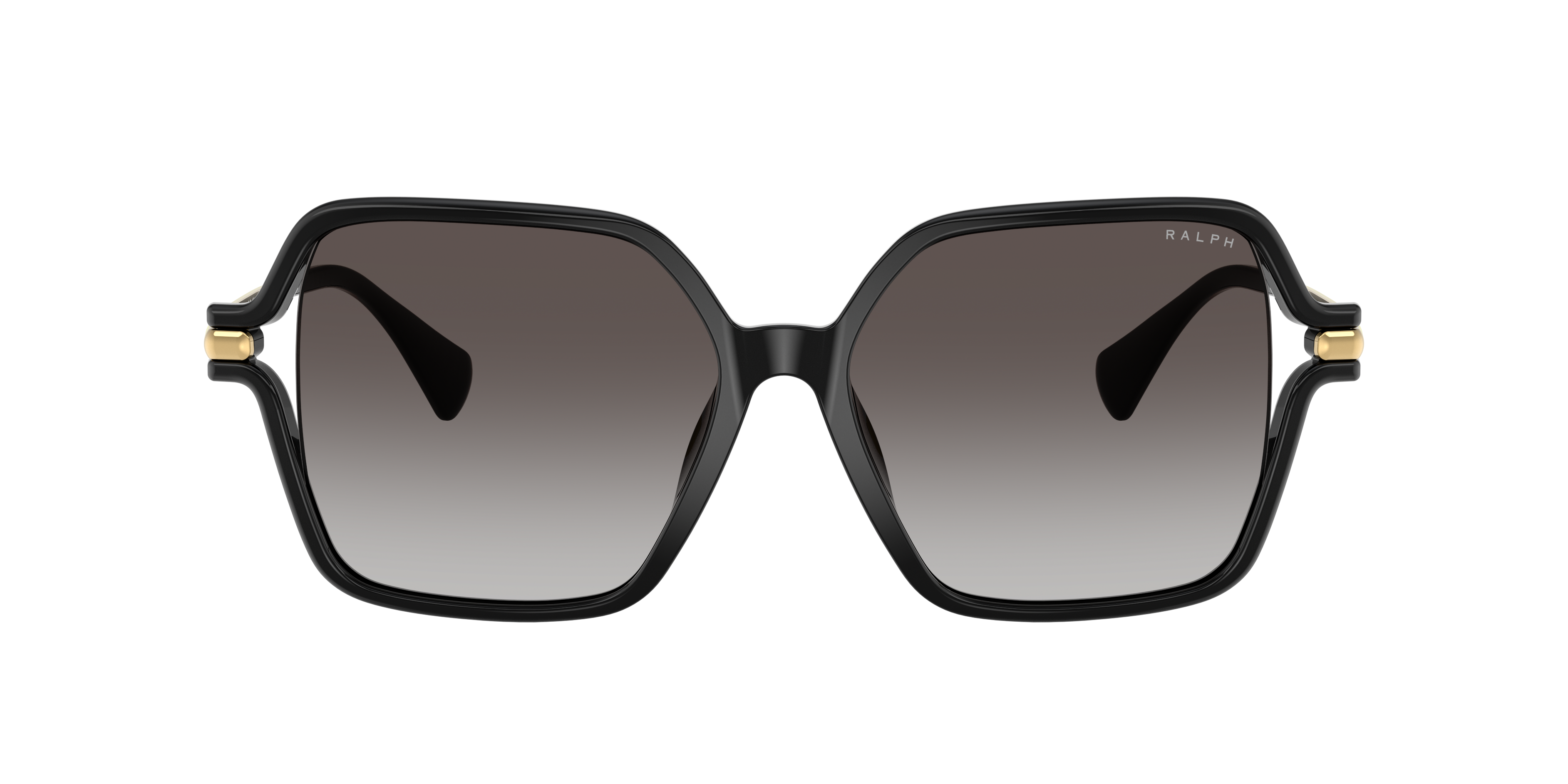 RA5319U Glanzend zwart KunststofSunglass Frames van B24, met getinte lenzen