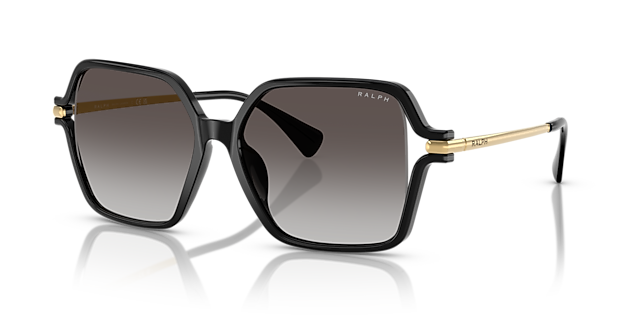 RA5319U Schwarz glänzend KunststoffSunglass Frames von B24, Dreiviertelansicht