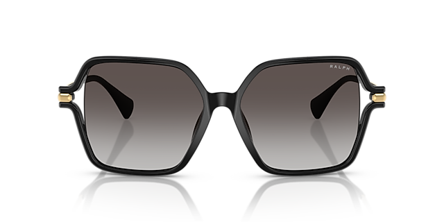 RA5319U Schwarz glänzend KunststoffSunglass Frames von B24, Vorderansicht