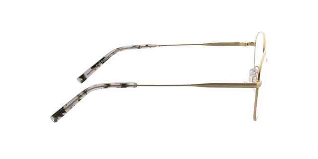 Julia Satin Gold & Grey Havana MetallEyeglass Frames von B24, Seitenansicht