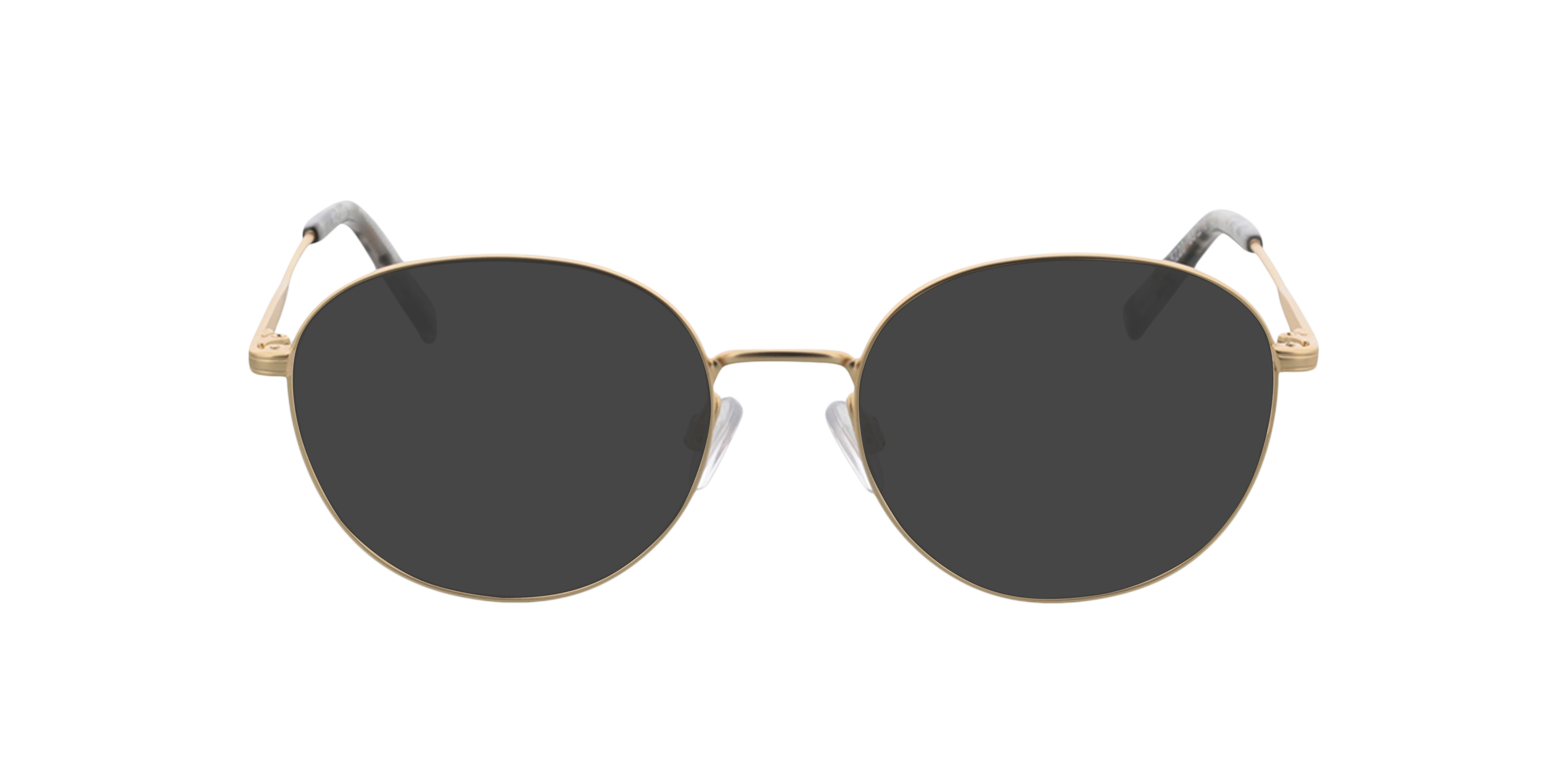 Julia Satin Gold  &  Grey Havana MetallEyeglass Frames von B24, mit getönten Gläsern