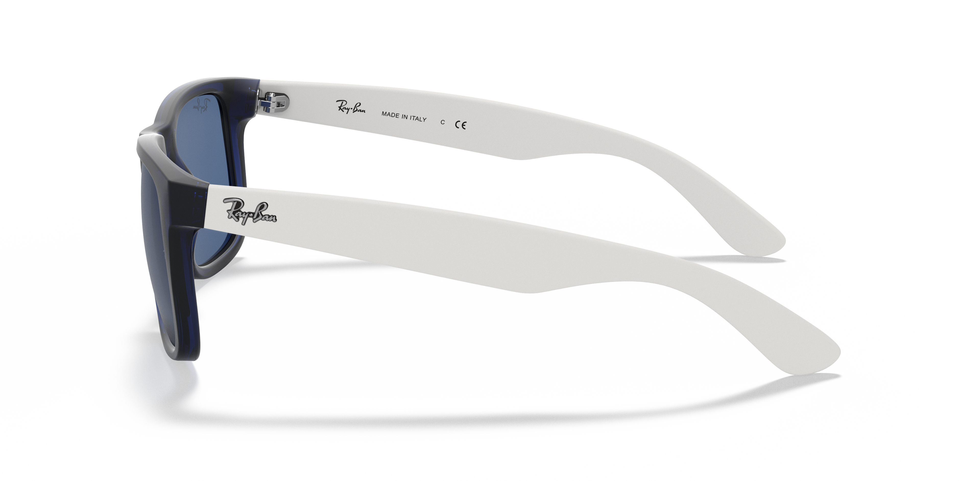 RB4165 Blau transparent KunststoffSunglass Frames von B24, Seitenansicht