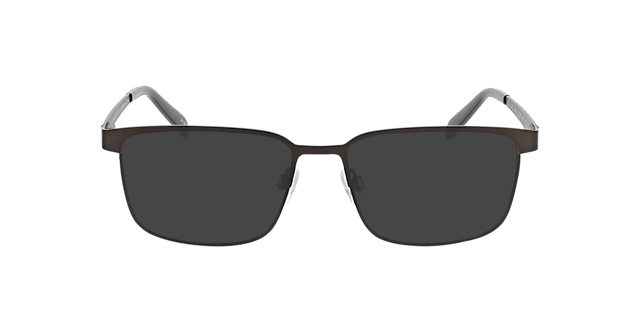 Jerry Matt Grey Brown  &  Matt Green MetallEyeglass Frames von B24, mit getönten Gläsern