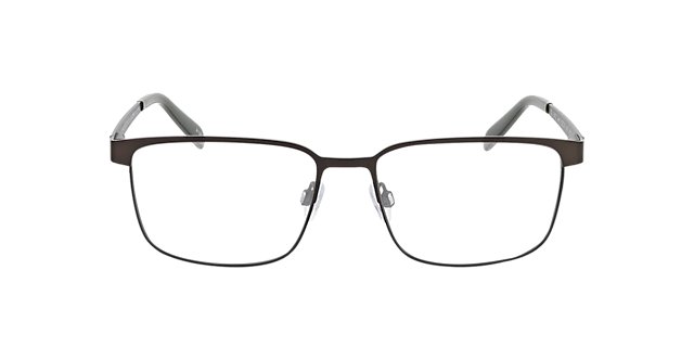 Jerry Matt Grey Brown  &  Matt Green MetallEyeglass Frames von B24, Vorderansicht