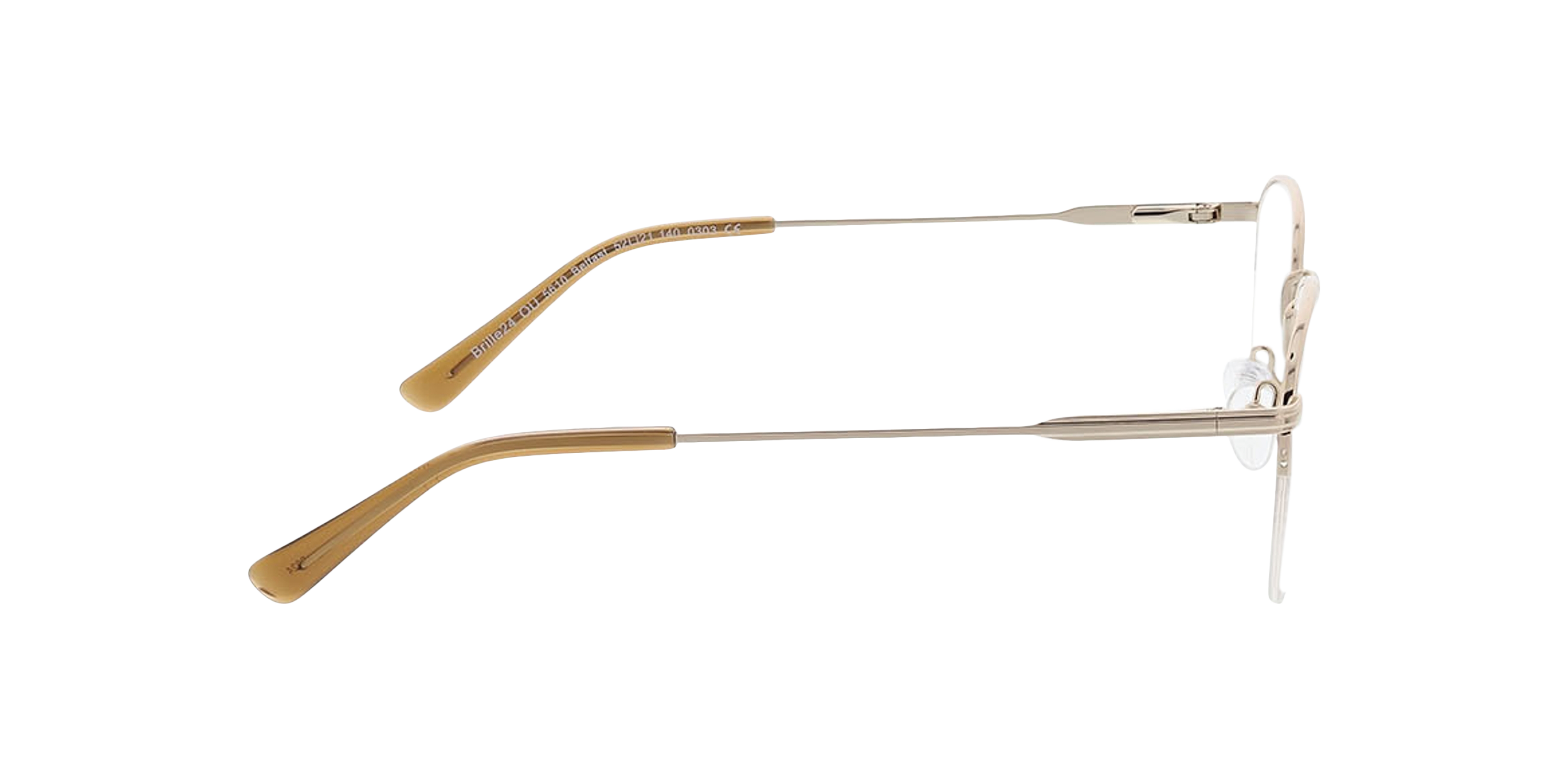 Belfast Goud MetaalEyeglass Frames van B24, Zijaanzicht