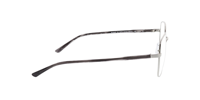 Genua Zilver & grijs hoorn MetaalEyeglass Frames van B24, Zijaanzicht