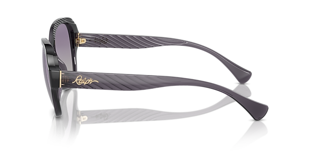 RA5316U Shiny Transparent Violet KunststoffSunglass Frames von B24, Seitenansicht