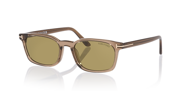 Miles-02 Brown Light AcetatSunglass Frames von B24, Dreiviertelansicht