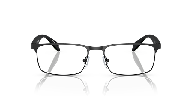 EA1149 Matt Schwarz MetallEyeglass Frames von B24, Vorderansicht