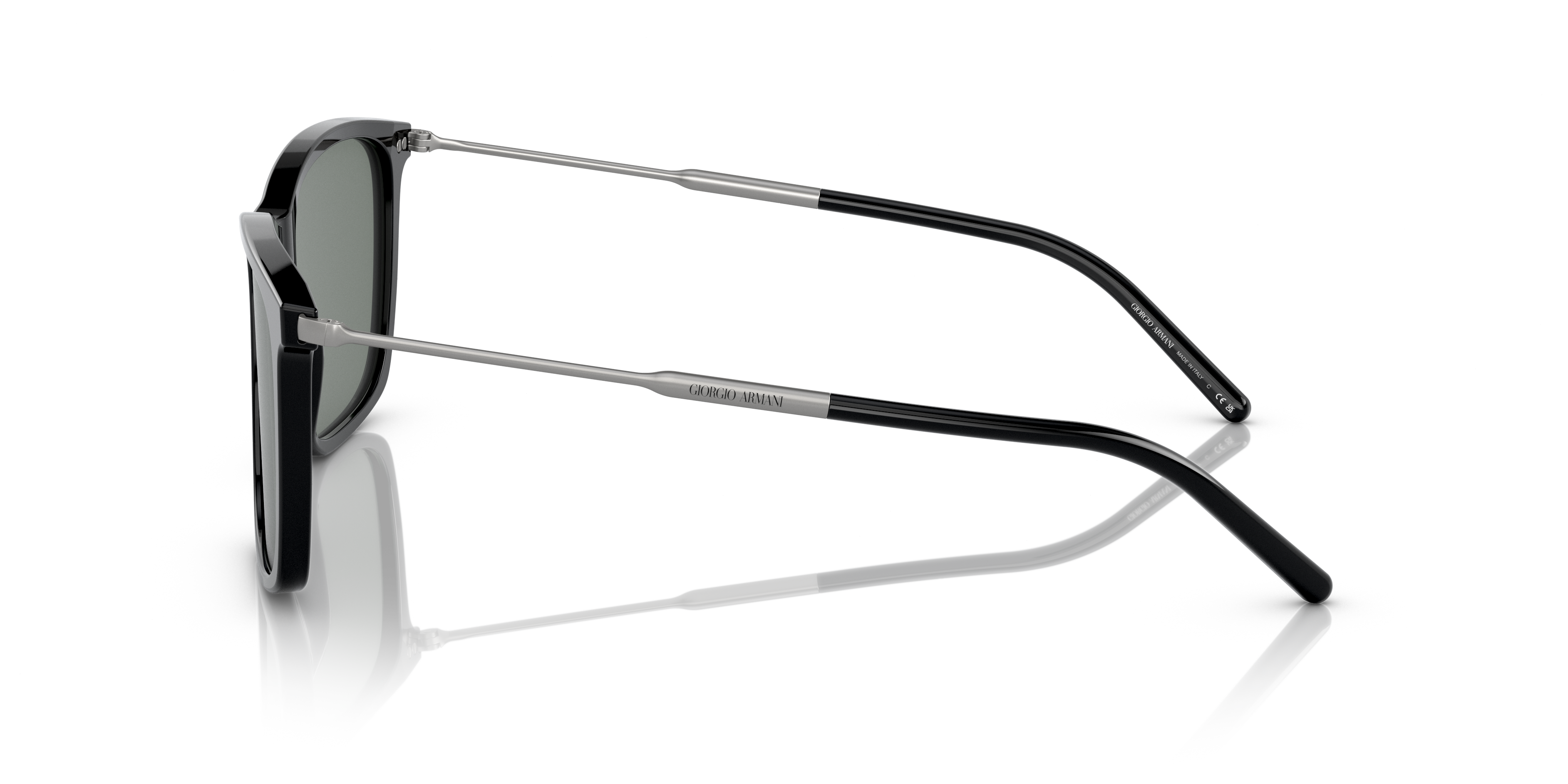 AR8176 Zwart AcetaatSunglass Frames van B24, Zijaanzicht