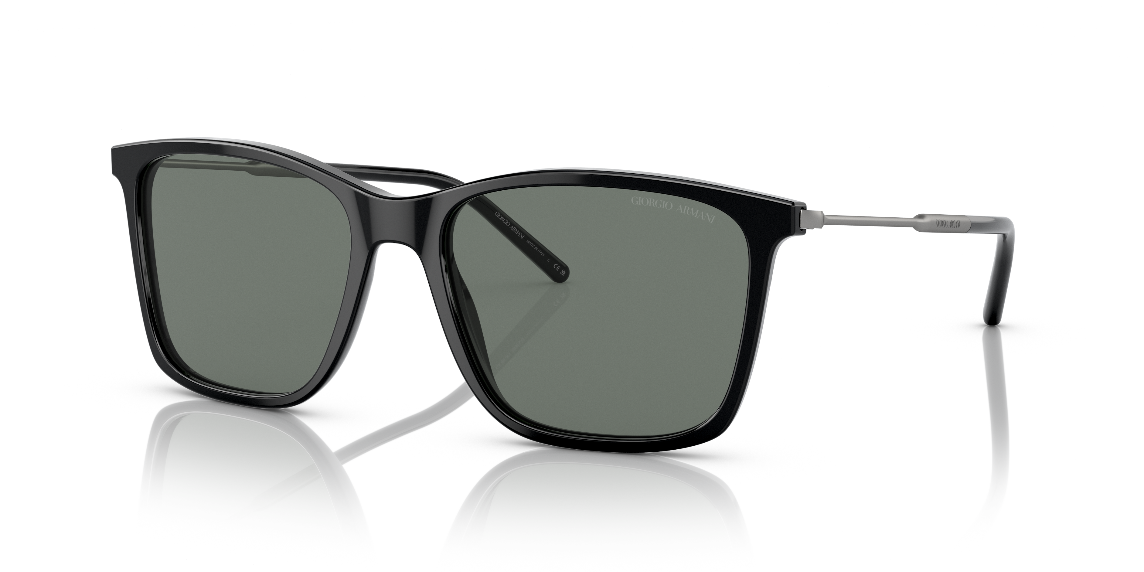 AR8176 Zwart AcetaatSunglass Frames van B24, Hoekweergave