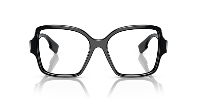 BE2374 Zwart AcetaatEyeglass Frames van B24, Vooraanzicht