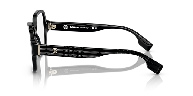 BE2374 Zwart AcetaatEyeglass Frames van B24, Zijaanzicht