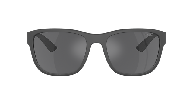 PS 01US Graues Gummi KunststoffSunglass Frames von B24, mit getönten Gläsern