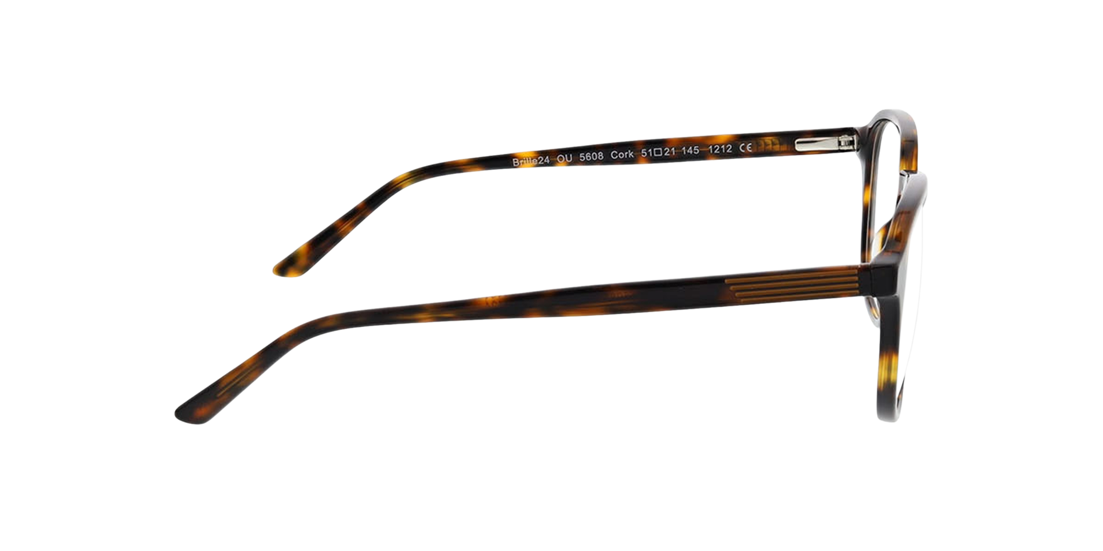 Cork Donker Havana AcetaatEyeglass Frames van B24, Zijaanzicht