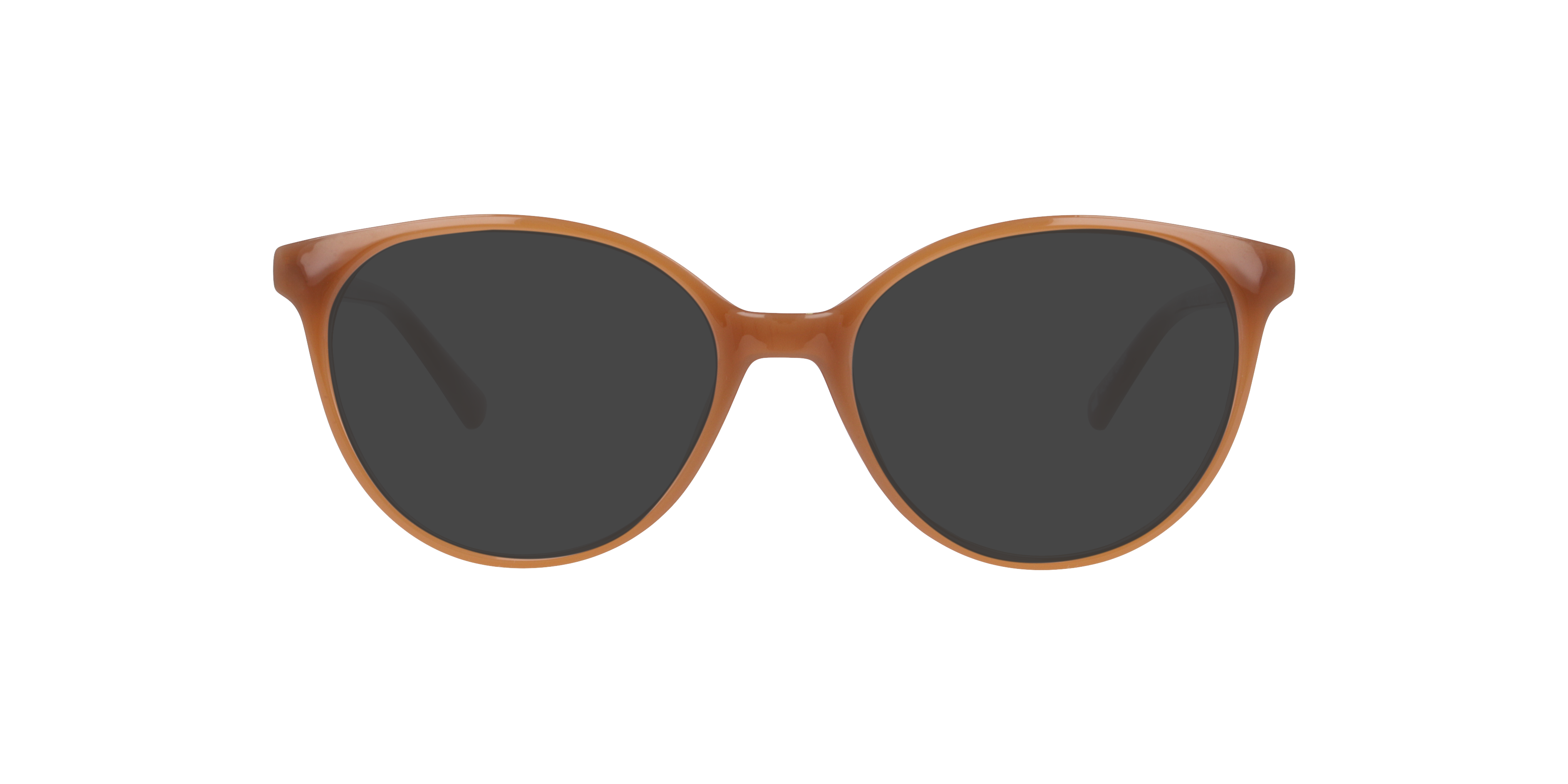 Bergen Milky Light Brown KunststoffEyeglass Frames von B24, mit getönten Gläsern