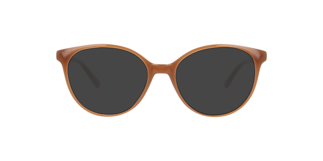 Bergen Milky Light Brown KunststoffEyeglass Frames von B24, mit getönten Gläsern