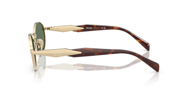 PR 65ZS Hellgold MetallSunglass Frames von B24, Seitenansicht