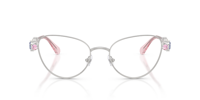 SK1024 Zilver MetaalEyeglass Frames van B24, Vooraanzicht