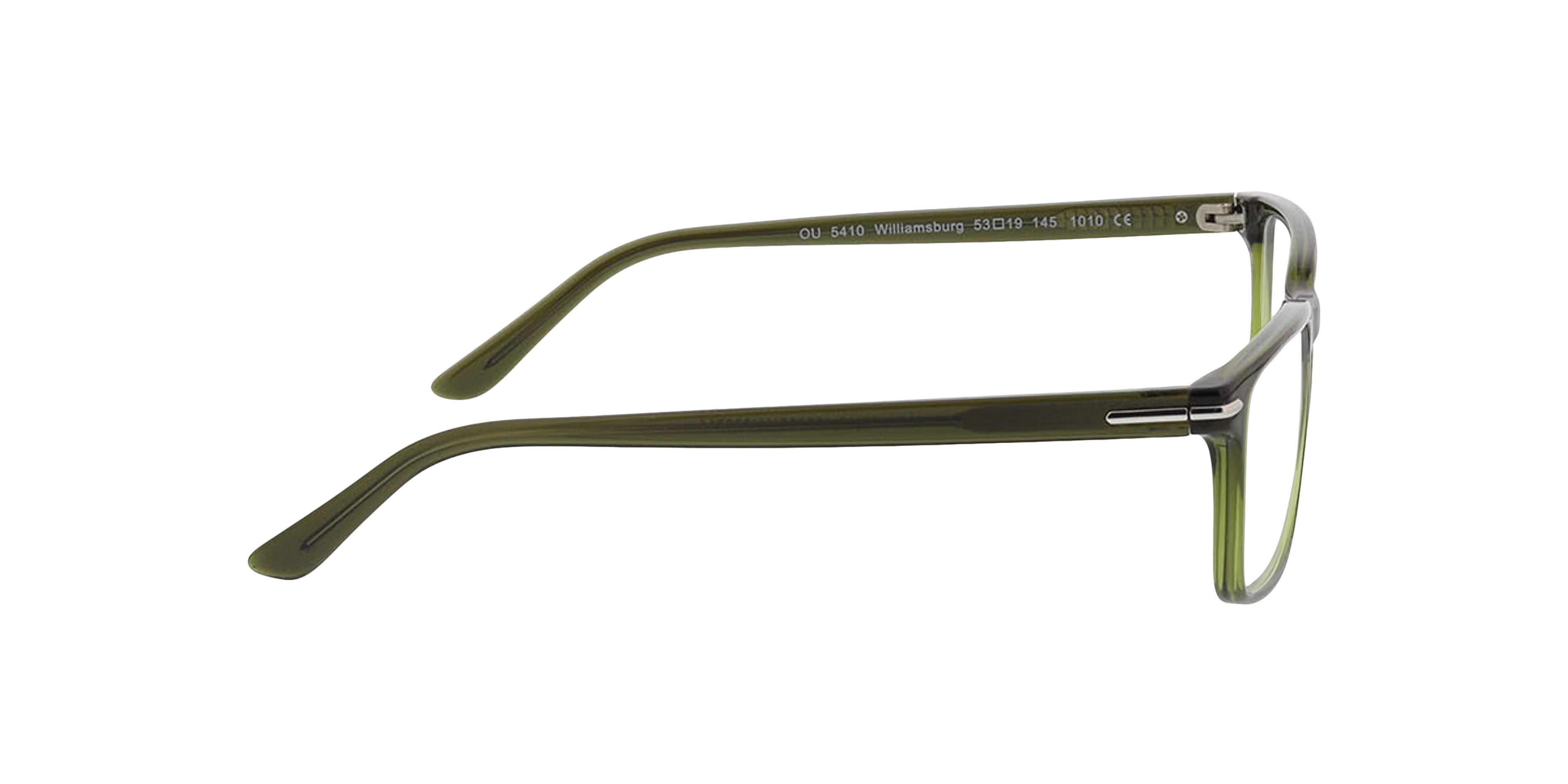 Williamsburg Crystal Dark Green KunststoffEyeglass Frames von B24, Seitenansicht